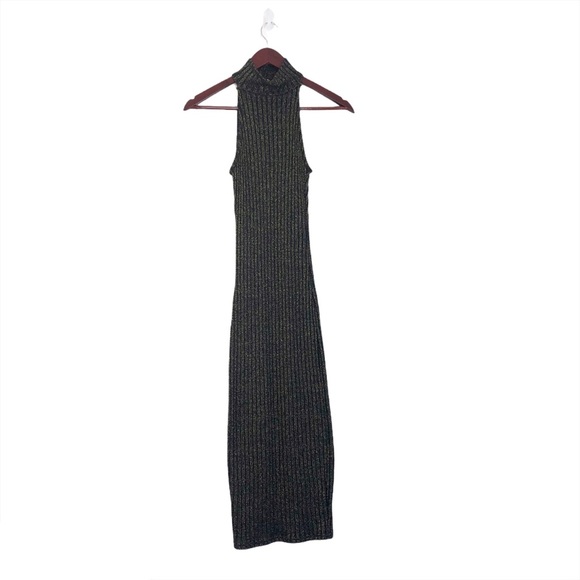 Hot & Delicious | Dresses | Hot Delicious Black Gold Mock Neck Dress |  Poshmark